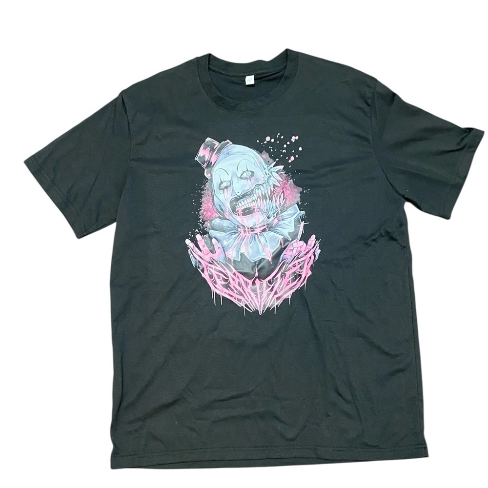 Terrifier Art The Clown Horror Movie T-Shirt Size Large Unisex,Halloween Novelty